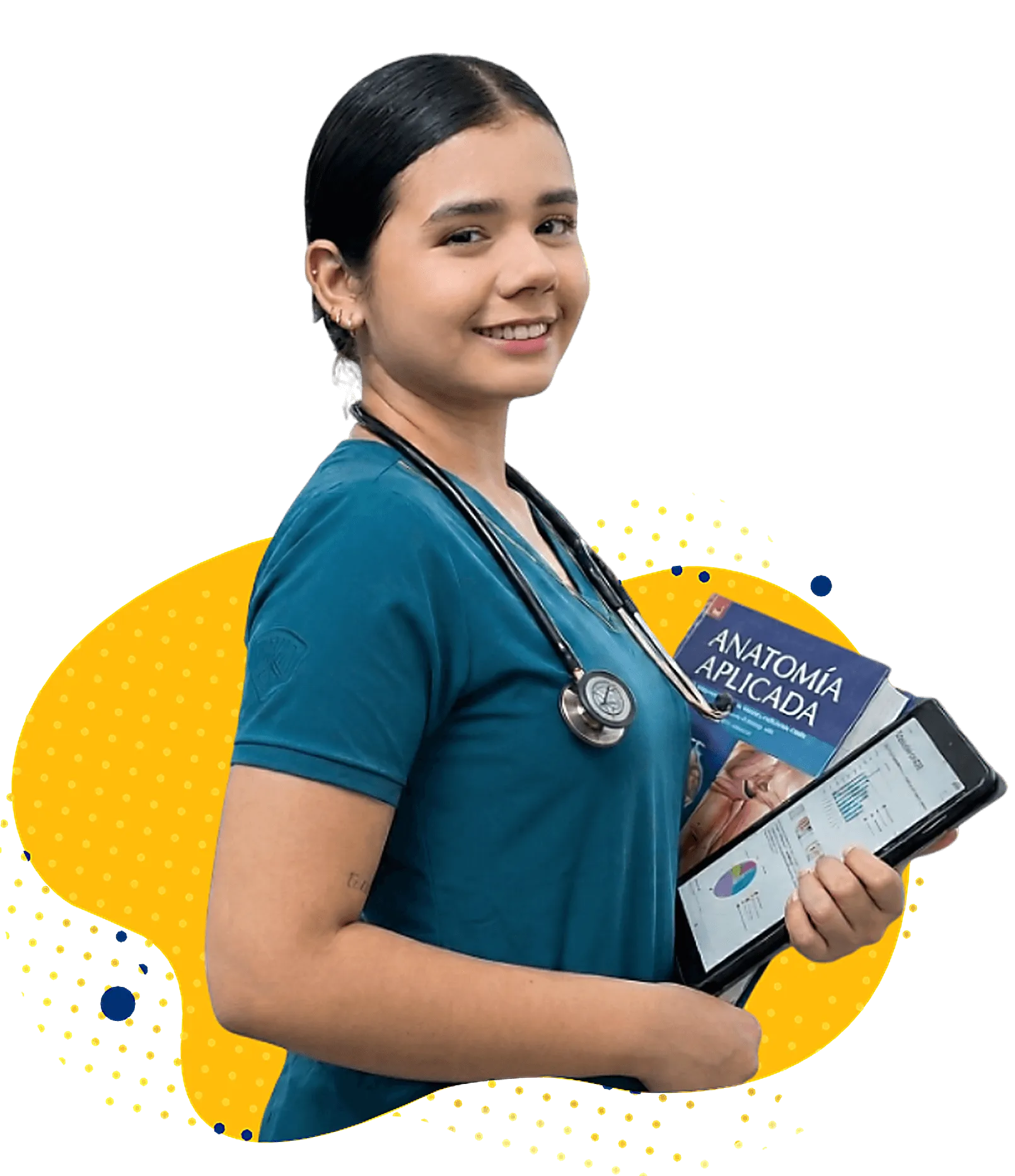 Estudiante del área de la salud de ECSALUD